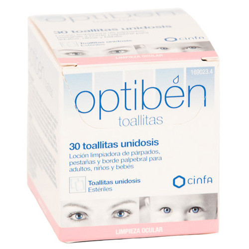 OPTIBEN TOALLITAS OCULARES 30 UDS