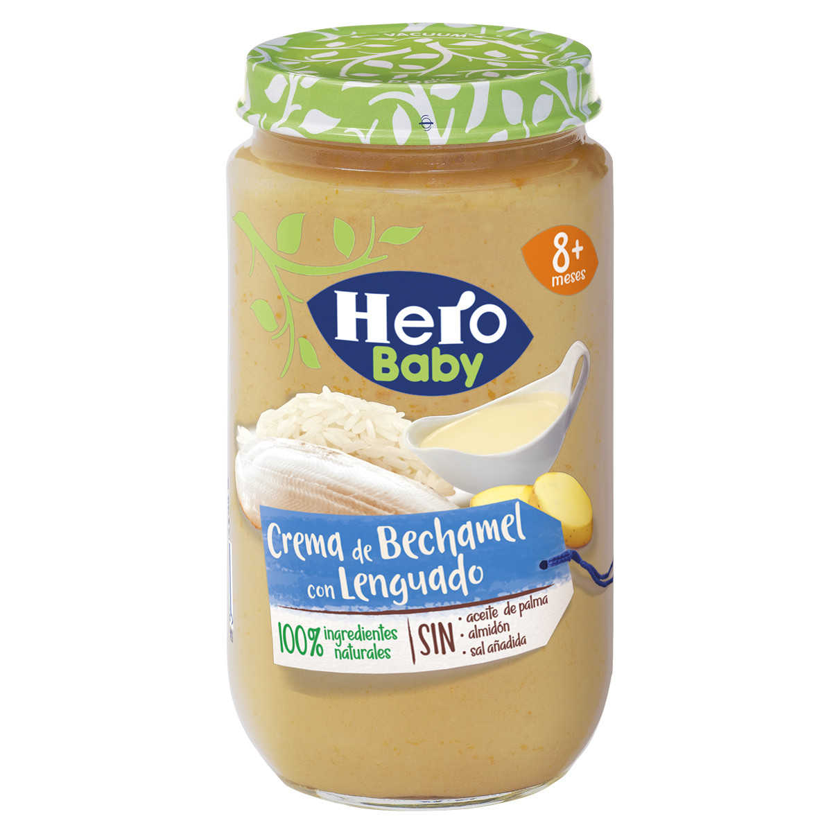 Hero tarrito de crema bechamel con lenguado 235g