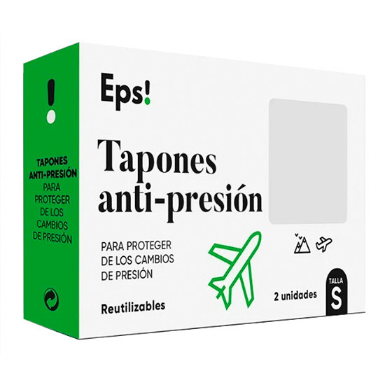 Eps! tapones antipresión para el oído talla S 2u