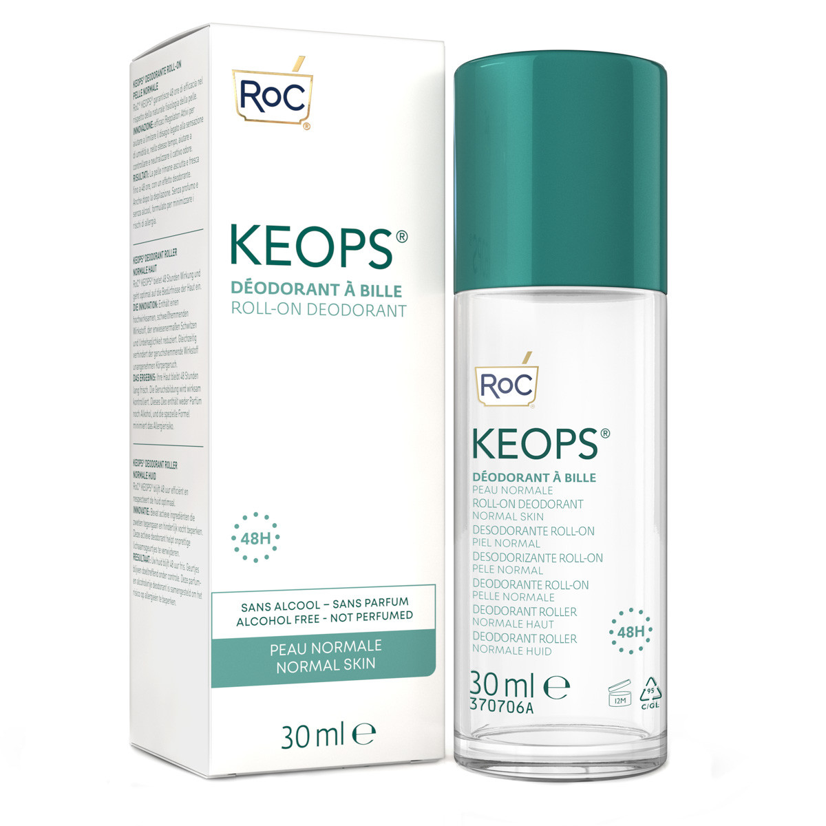 Roc Keops pack desodorante roll-on p. normal 30ml