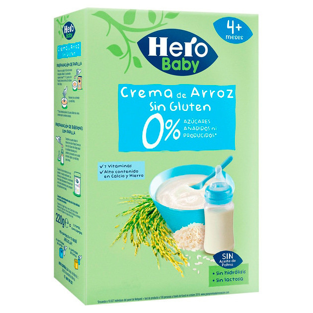 Hero crema de arroz sin gluten 220g