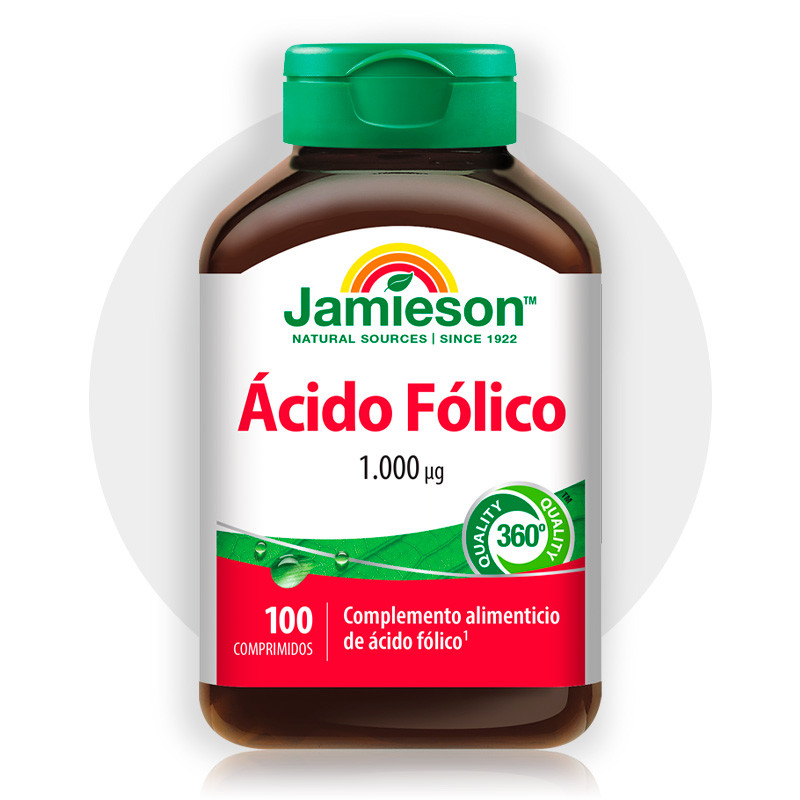 Jamieson Ácido fólico 1000mcg 100 comp