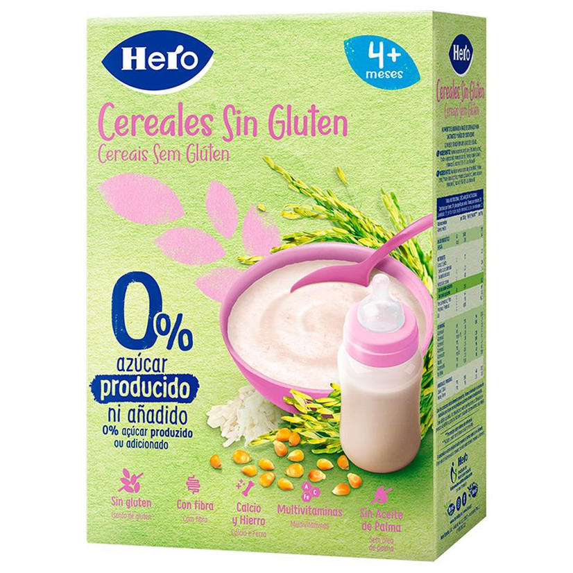 Hero Baby papilla 8 cereales sin gluten 340g