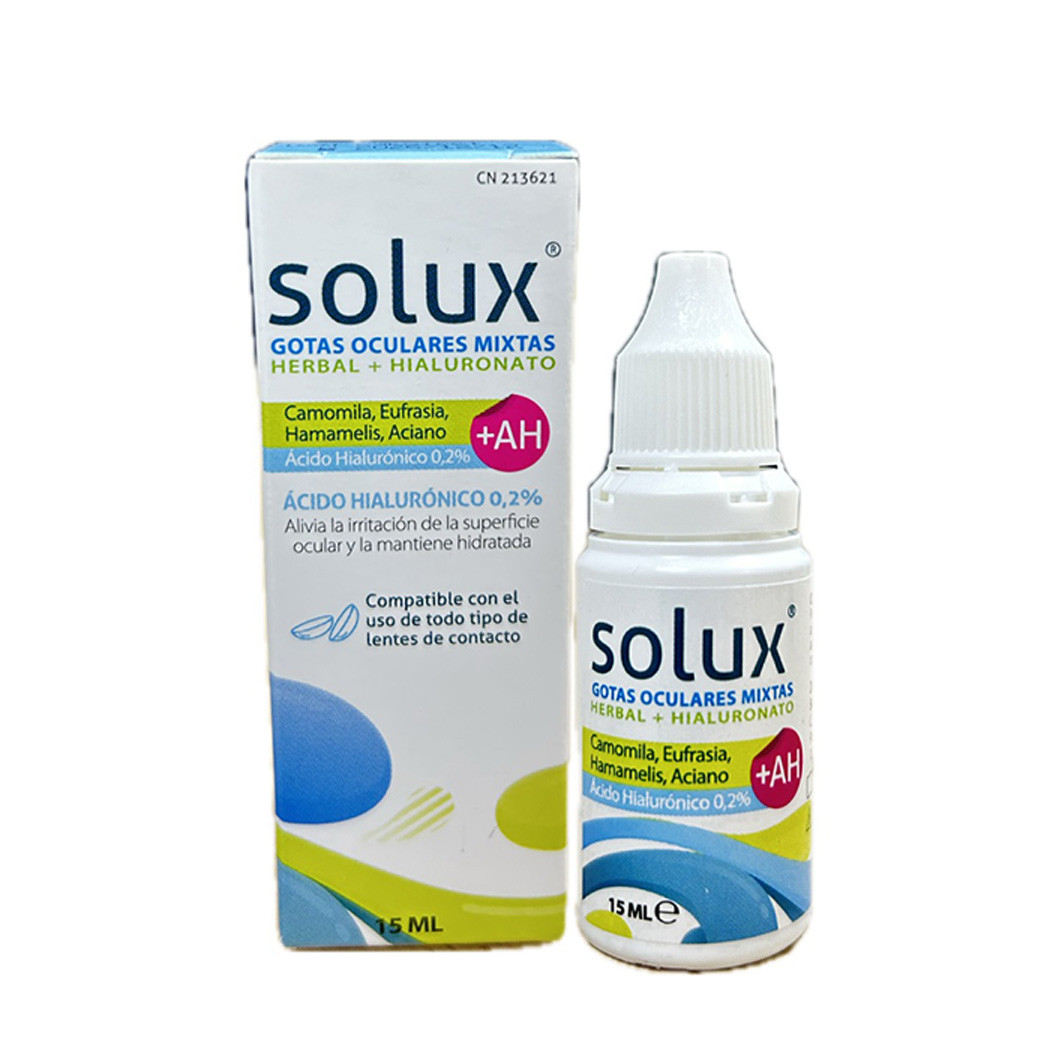 Solux gotas oculares mixtas 15ml