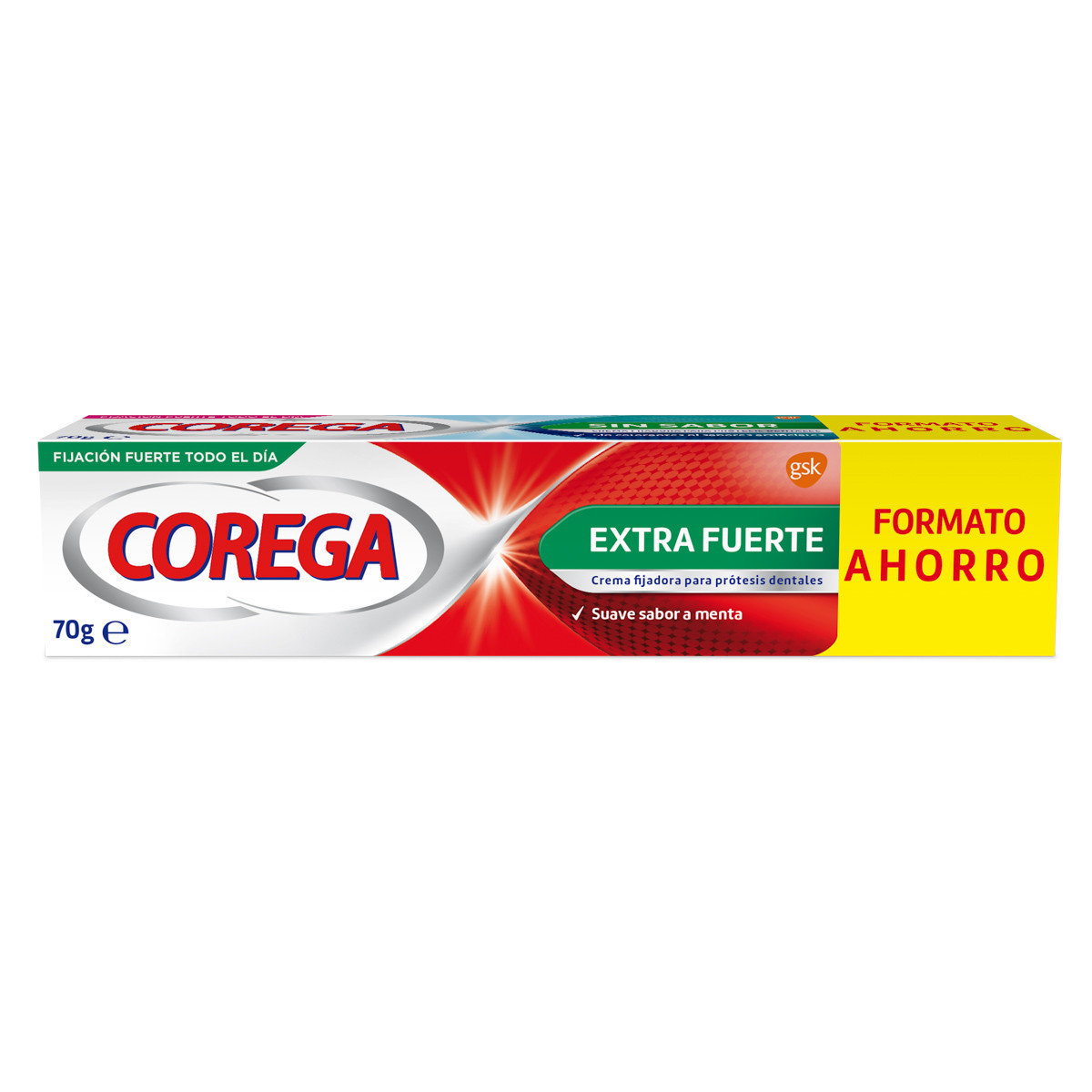 Corega Extra Fuerte crema fijadora para prótesis dentales 70g